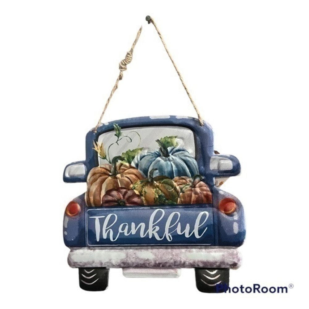 Thankful metal wall hanging